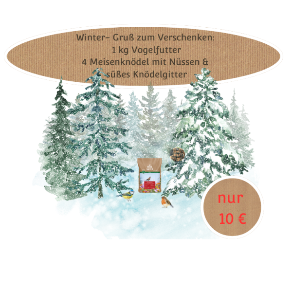 Vogelfutter "Wintergruß" zum Verschenken